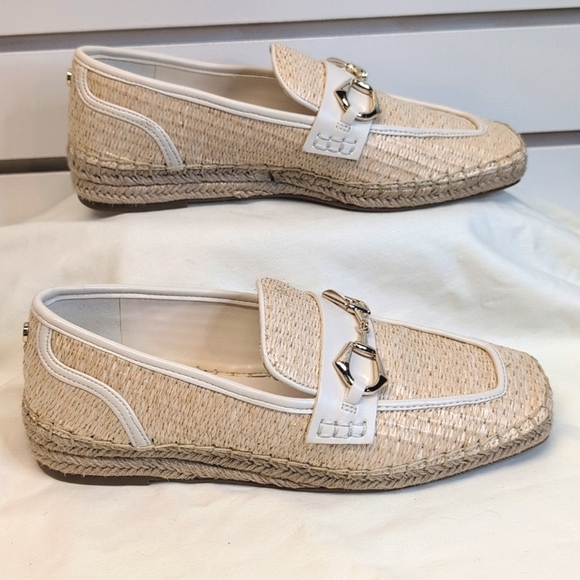 VINCE CAMUTO cream Marynis Natural Woven Loafers Size 61/2 NWOB - Picture 4 of 8